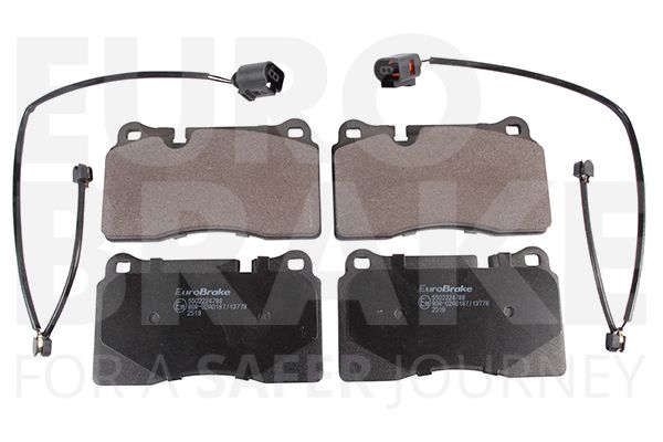 Комплект тормозных колодок, дисковый тормоз EUROBRAKE 5502224788