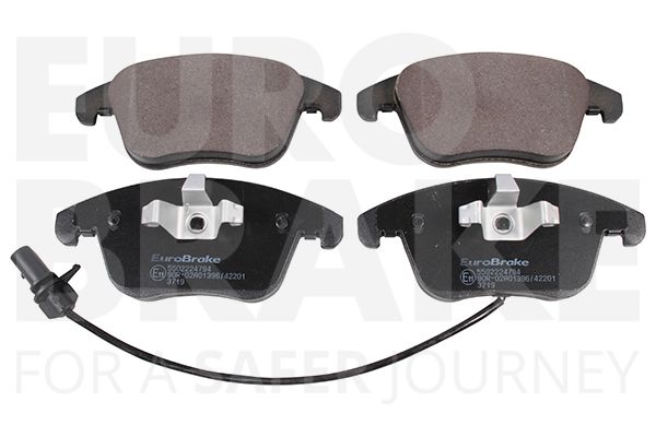 Комплект тормозных колодок, дисковый тормоз EUROBRAKE 5502224794