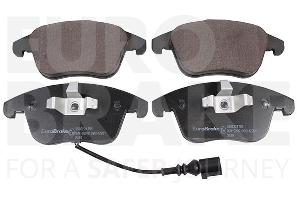 Комплект тормозных колодок, дисковый тормоз EUROBRAKE 5502224795