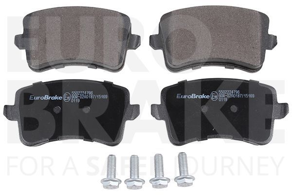 Комплект тормозных колодок, дисковый тормоз EUROBRAKE 5502224796