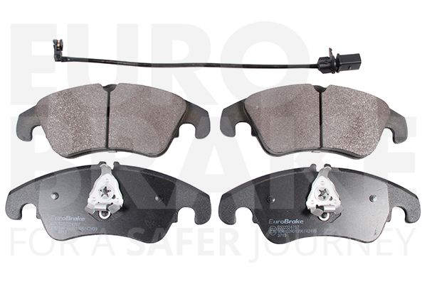Комплект тормозных колодок, дисковый тормоз EUROBRAKE 5502224797