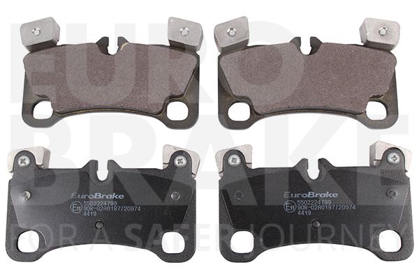 Комплект тормозных колодок, дисковый тормоз EUROBRAKE 5502224799