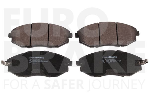 Комплект тормозных колодок, дисковый тормоз EUROBRAKE 5502225014