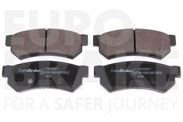 Комплект тормозных колодок, дисковый тормоз EUROBRAKE 5502225017