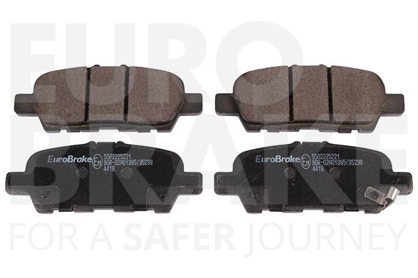 Комплект тормозных колодок, дисковый тормоз EUROBRAKE 5502225221