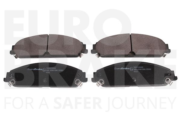 Комплект тормозных колодок, дисковый тормоз EUROBRAKE 5502229333