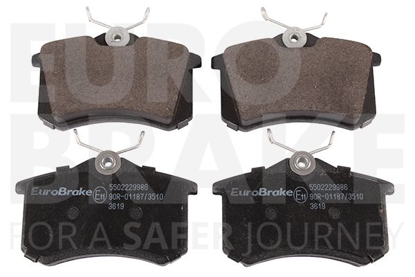 Комплект тормозных колодок, дисковый тормоз EUROBRAKE 5502229986
