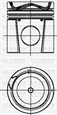 Поршень YENMAK 3103034000