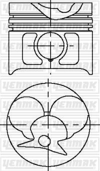 Поршень YENMAK 3103608000
