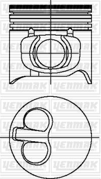 Поршень YENMAK 3103693000