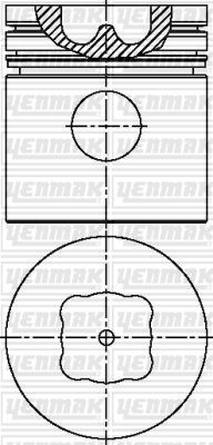 Поршень YENMAK 3103856000