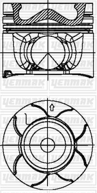 Поршень YENMAK 3104023000