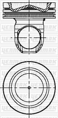Поршень YENMAK 3104085000
