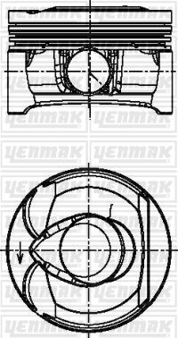 Поршень YENMAK 3104129000