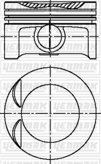 Поршень YENMAK 3104223000