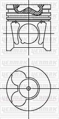 Поршень YENMAK 3104497000