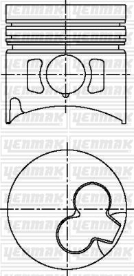 Поршень YENMAK 3104608000