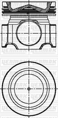 Поршень YENMAK 3104656000