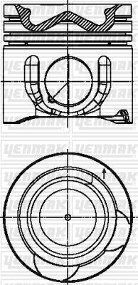 Поршень YENMAK 3104668000