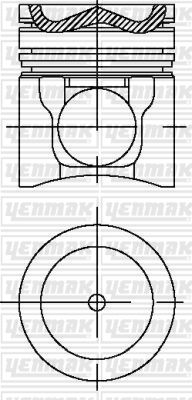 Поршень YENMAK 3104681000