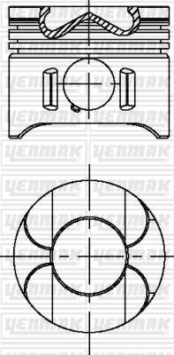 Поршень YENMAK 3104696050