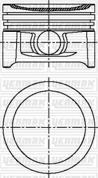 Поршень YENMAK 3104720000