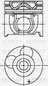 Поршень YENMAK 3603537000