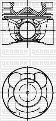 Поршень YENMAK 3604581050