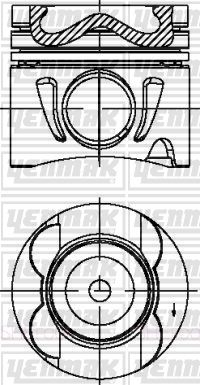 Поршень YENMAK 3804676000