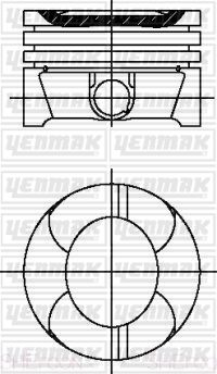Поршень YENMAK 3904598000