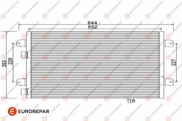 Конденсатор, кондиционер EUROREPAR 1609637380