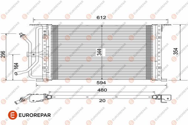 Конденсатор, кондиционер EUROREPAR 1609637480