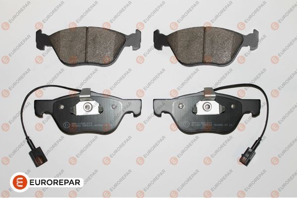 Комплект тормозных колодок, дисковый тормоз EUROREPAR 1617249680