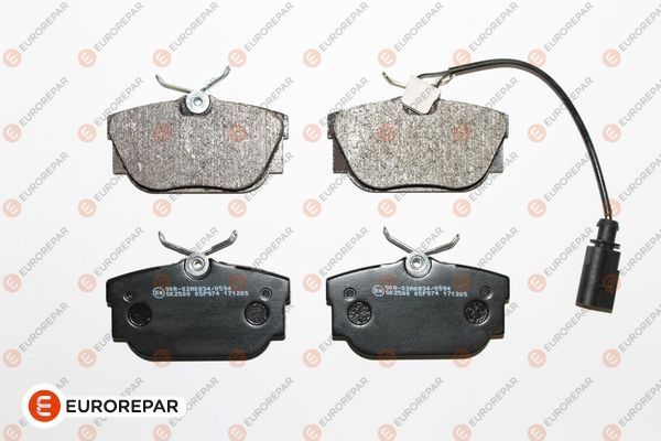 Комплект тормозных колодок, дисковый тормоз EUROREPAR 1617263080
