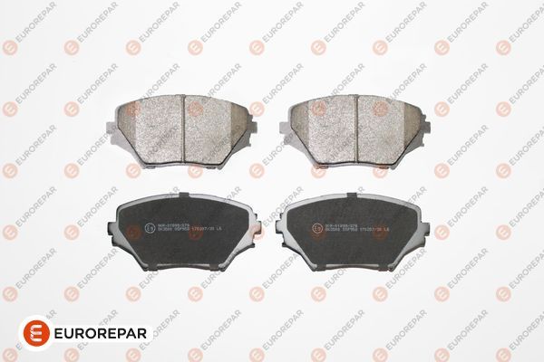 Комплект тормозных колодок, дисковый тормоз EUROREPAR 1617265780