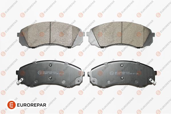 Комплект тормозных колодок, дисковый тормоз EUROREPAR 1617286080