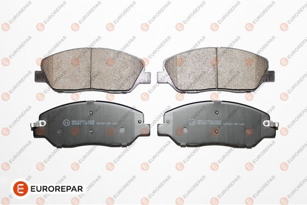 Комплект тормозных колодок, дисковый тормоз EUROREPAR 1617286880