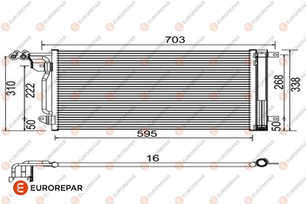 Конденсатор, кондиционер EUROREPAR 1618099680