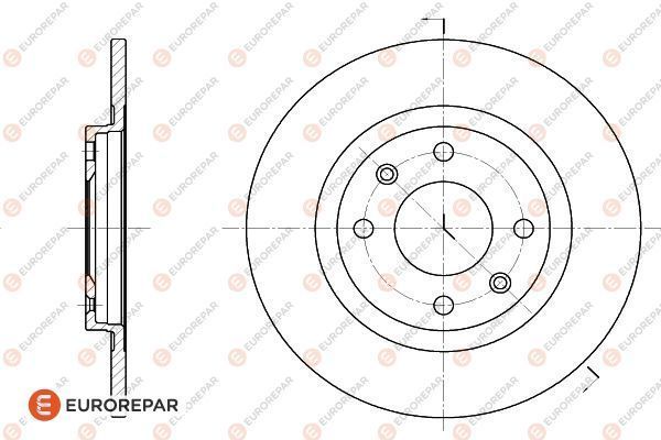 Тормозной диск EUROREPAR 1618859980