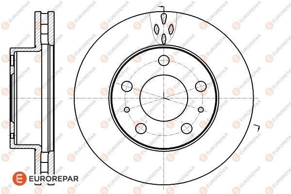 Тормозной диск EUROREPAR 1618864580