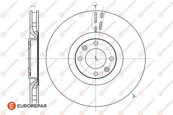 Тормозной диск EUROREPAR 1618864780