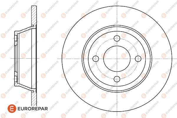 Тормозной диск EUROREPAR 1618868280
