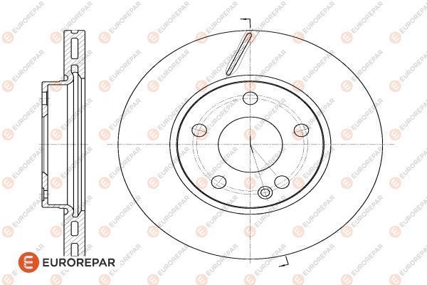 Тормозной диск EUROREPAR 1618870380