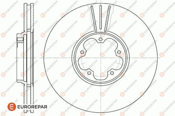Тормозной диск EUROREPAR 1618871580