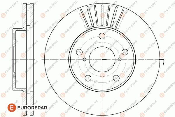 Тормозной диск EUROREPAR 1618871880