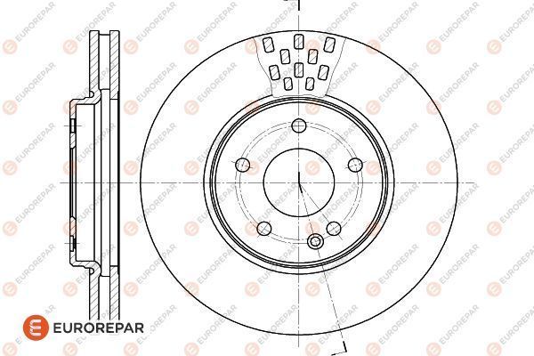 Тормозной диск EUROREPAR 1618873980