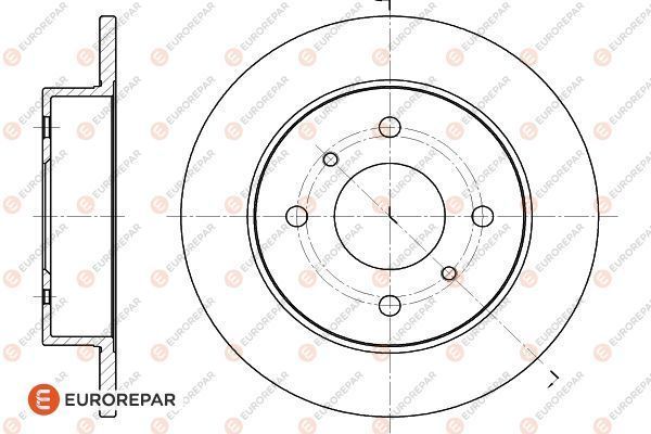 Тормозной диск EUROREPAR 1618875480