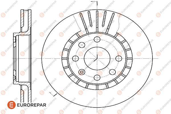 Тормозной диск EUROREPAR 1618879080