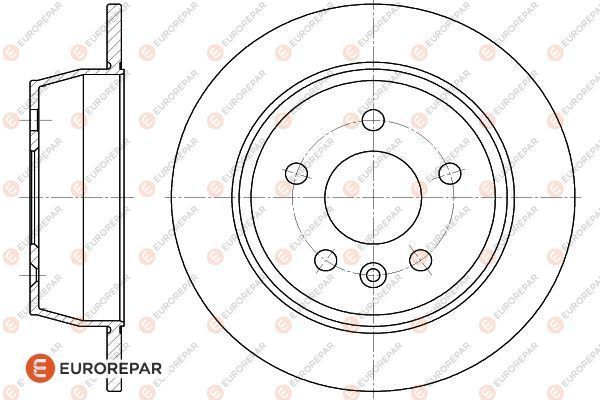 Тормозной диск EUROREPAR 1618881880