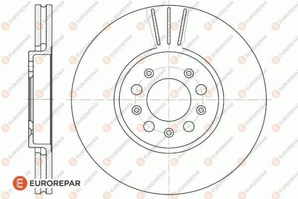Тормозной диск EUROREPAR 1618882980